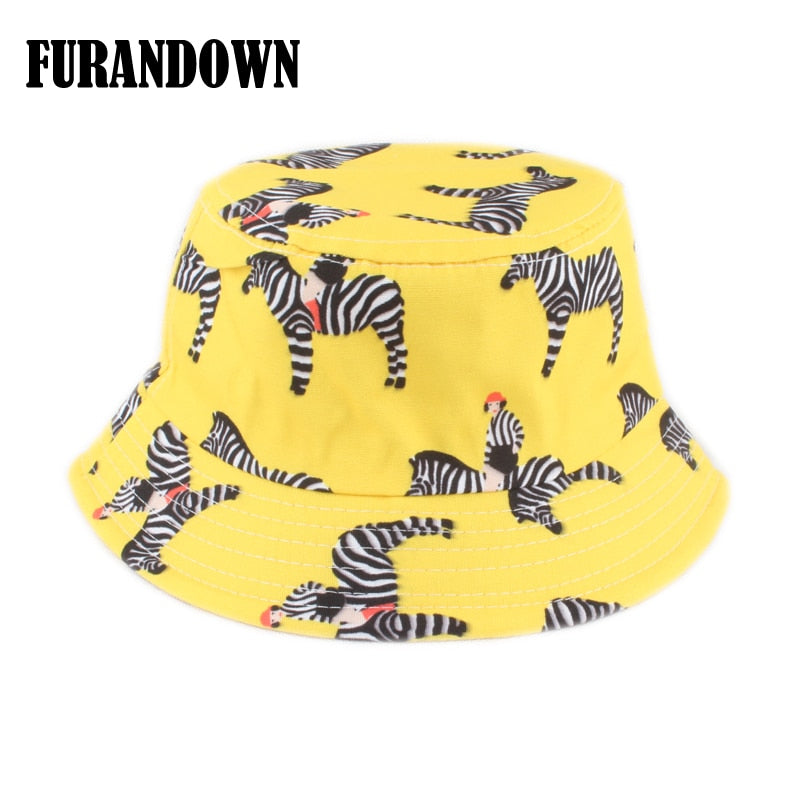 Yellow Zebra Bucket Hat